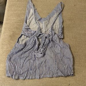 Lulus Summery Tie Bow Back Top